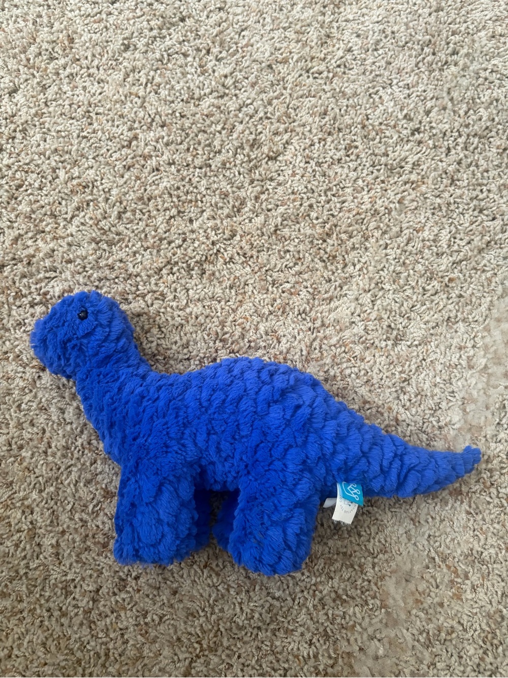 Blue Plush Dinosaur Stuffed Animal -manhattan toy - Picture 3 of 6